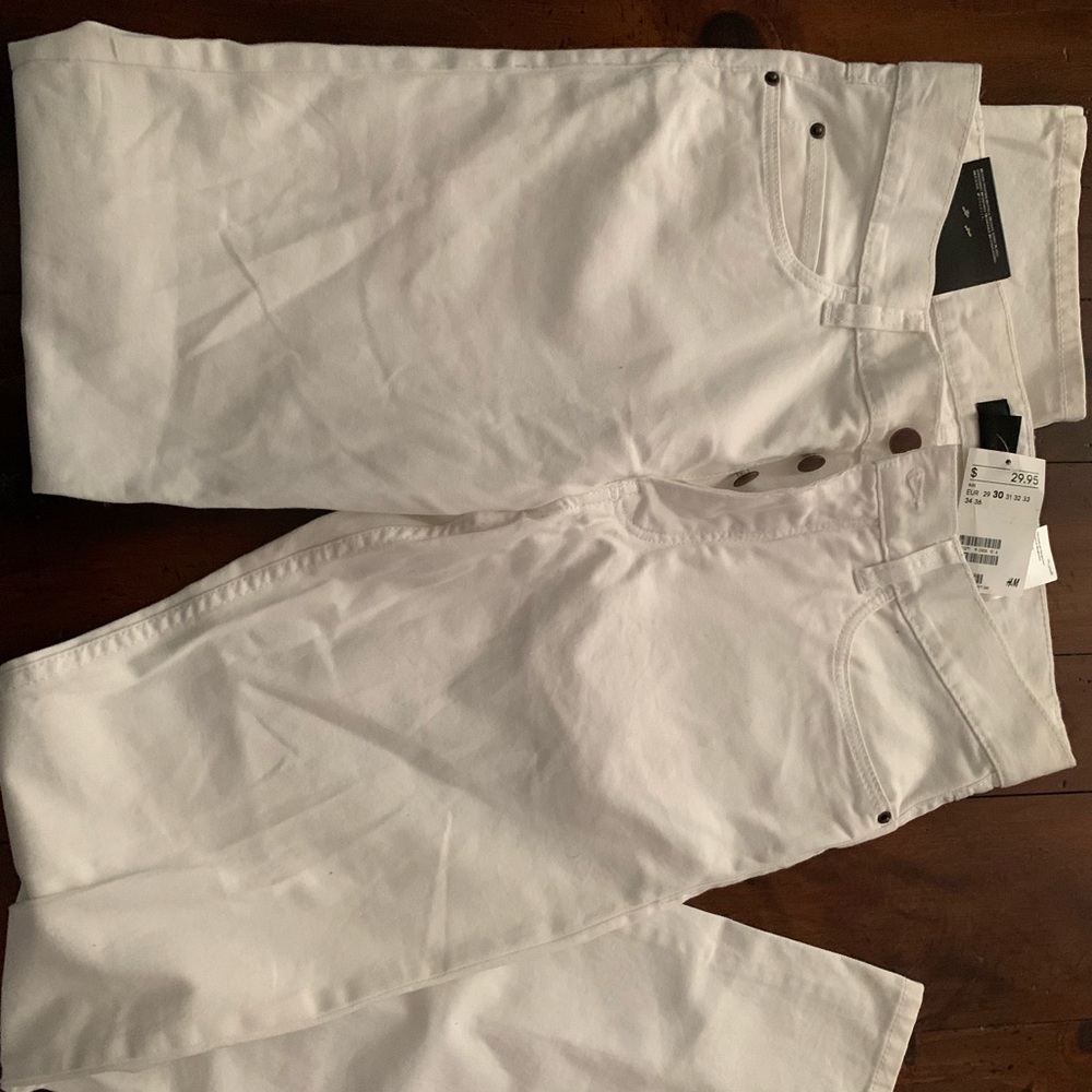 NWT White H&M cotton jeans